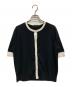 theory（セオリー）の古着「Regal Wool Silk Trim Cardi」｜ブラック