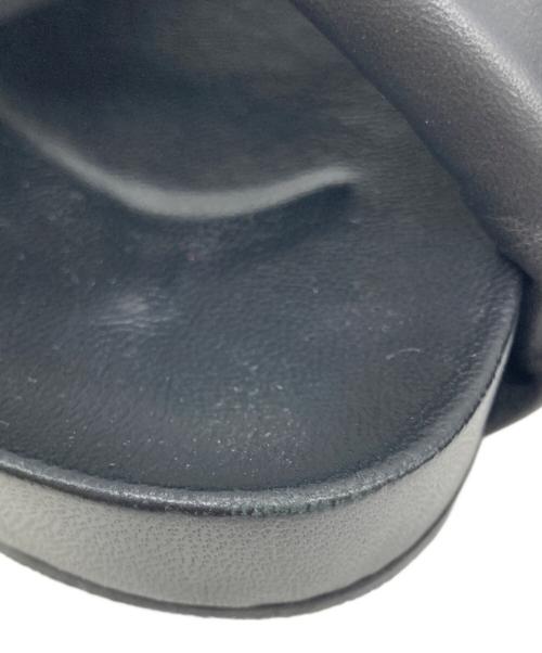 JIL SANDER（ジルサンダー）JIL SANDER (ジルサンダー) パテッドレザーサンダル ブラック サイズ:37の古着・服飾アイテム
