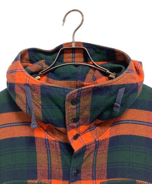 Engineered Garments（エンジニアド ガーメンツ）Engineered Garments (エンジニアドガーメンツ) Cagoule Dress コート オレンジ×グリーン サイズ:SIZE 1の古着・服飾アイテム