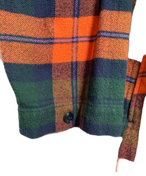 Engineered Garments（エンジニアド ガーメンツ）Engineered Garments (エンジニアドガーメンツ) Cagoule Dress コート オレンジ×グリーン サイズ:SIZE 1の古着・服飾アイテム