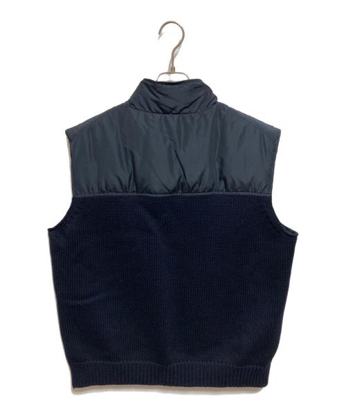 JIL SANDER（ジルサンダー）JIL SANDER (ジルサンダー) 切り替えダウンベスト ネイビー サイズ:54の古着・服飾アイテム