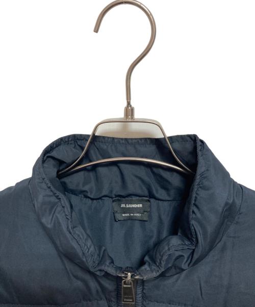 JIL SANDER（ジルサンダー）JIL SANDER (ジルサンダー) 切り替えダウンベスト ネイビー サイズ:54の古着・服飾アイテム