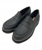 HUNTERハンター）の古着「W REFINED STITCH PENNY LOAFER」｜ブラック