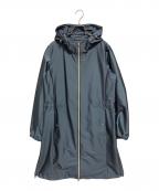 HERNOヘルノ）の古着「ダブルジップナイロンコート」｜ブルー