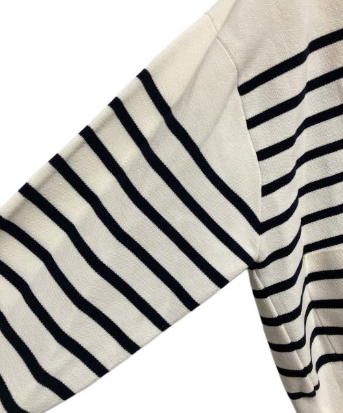 FRAMeWORK（フレームワーク）FRAMeWORK (フレームワーク) HTコットン接結カーディガン ホワイト×ネイビー サイズ:なしの古着・服飾アイテム