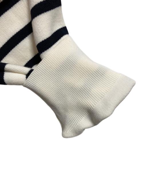 FRAMeWORK（フレームワーク）FRAMeWORK (フレームワーク) HTコットン接結カーディガン ホワイト×ネイビー サイズ:なしの古着・服飾アイテム