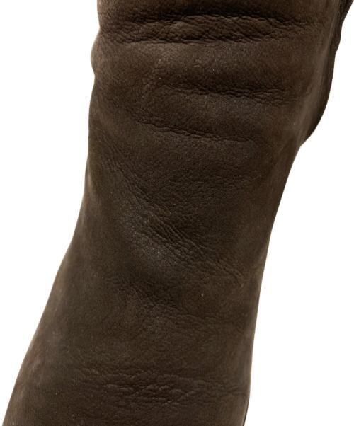 PRADA（プラダ）PRADA (プラダ) スウェードレザーヒールブーツ ブラウン サイズ:SIZE 36 1/2の古着・服飾アイテム