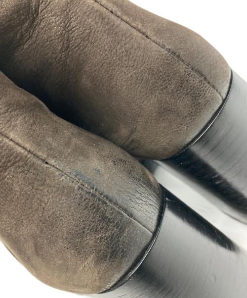 PRADA（プラダ）PRADA (プラダ) スウェードレザーヒールブーツ ブラウン サイズ:SIZE 36 1/2の古着・服飾アイテム