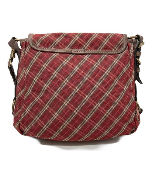 BURBERRY BLUE LABEL（バーバリーロンドンブルーレーベル）BURBERRY BLUE LABEL (バーバリーロンドンブルーレーベル) ノバチェック2WAYショルダーバッグ レッドの古着・服飾アイテム