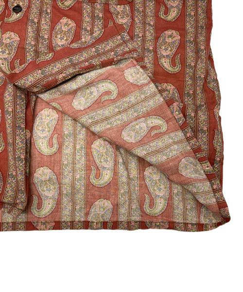Needles（ニードルズ）Needles (ニードルズ) Classic Shirt - R/C Lawn Cloth / Paisley Printed ブラウン サイズ:Mの古着・服飾アイテム