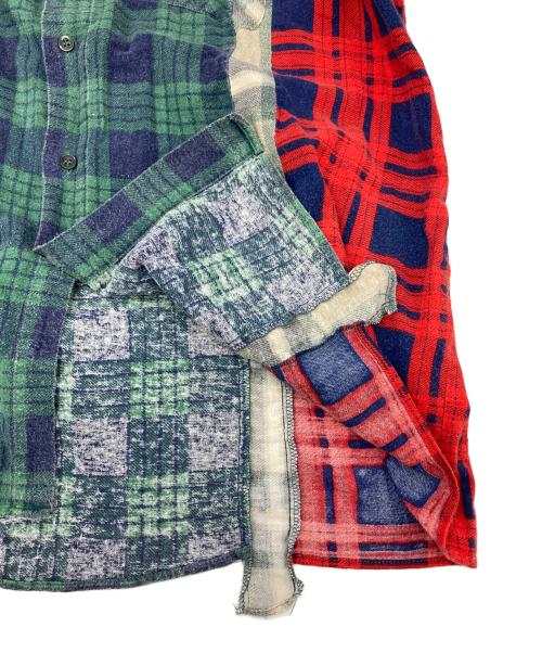 Rebuild by Needles（リビルドバイニードルス）Rebuild by Needles (リビルドバイニードルス) 再構築マルチチェックシャツ マルチカラー サイズ:-の古着・服飾アイテム