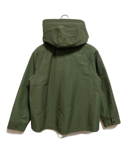BEAUTY&YOUTH（ビューティーアンドユース）BEAUTY&YOUTH (ビューティーアンドユース) グログランライナーフードパーカー グリーン サイズ:Mの古着・服飾アイテム