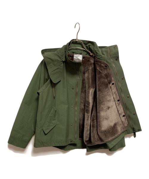 BEAUTY&YOUTH（ビューティーアンドユース）BEAUTY&YOUTH (ビューティーアンドユース) グログランライナーフードパーカー グリーン サイズ:Mの古着・服飾アイテム