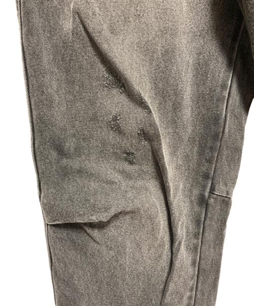 BREATH（ブレス）BREATH (ブレス) ダメージ加工デニムワイドパンツ ブラック サイズ:Lの古着・服飾アイテム