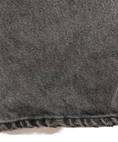 BREATH（ブレス）BREATH (ブレス) ダメージ加工デニムワイドパンツ ブラック サイズ:Lの古着・服飾アイテム