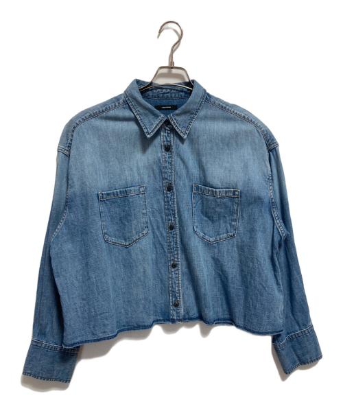JOURNAL STANDARD（ジャーナルスタンダード）JOURNAL STANDARD (ジャーナルスタンダード) ライトオンスデニムクロップドシャツ インディゴ サイズ:FREEの古着・服飾アイテム