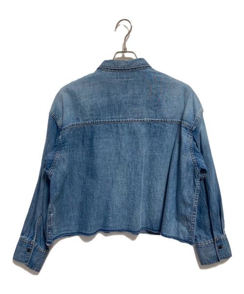 JOURNAL STANDARD（ジャーナルスタンダード）JOURNAL STANDARD (ジャーナルスタンダード) ライトオンスデニムクロップドシャツ インディゴ サイズ:FREEの古着・服飾アイテム