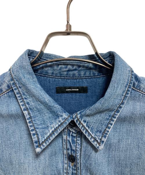 JOURNAL STANDARD（ジャーナルスタンダード）JOURNAL STANDARD (ジャーナルスタンダード) ライトオンスデニムクロップドシャツ インディゴ サイズ:FREEの古着・服飾アイテム