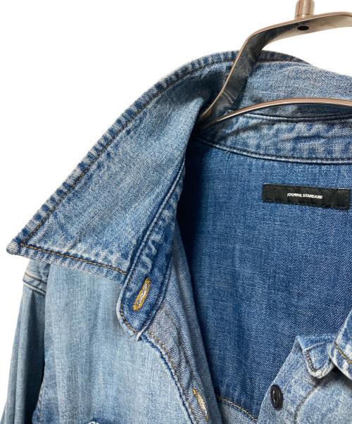 JOURNAL STANDARD（ジャーナルスタンダード）JOURNAL STANDARD (ジャーナルスタンダード) ライトオンスデニムクロップドシャツ インディゴ サイズ:FREEの古着・服飾アイテム