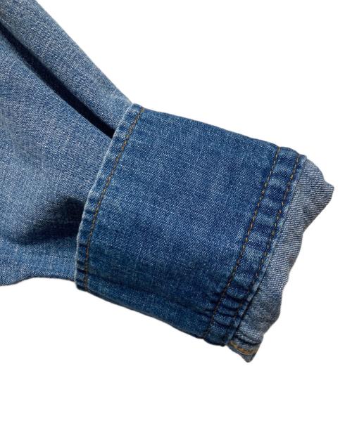 JOURNAL STANDARD（ジャーナルスタンダード）JOURNAL STANDARD (ジャーナルスタンダード) ライトオンスデニムクロップドシャツ インディゴ サイズ:FREEの古着・服飾アイテム