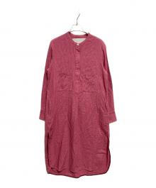 ticca（ティッカ）の古着「somelos シャツワンピース」｜ピンク
