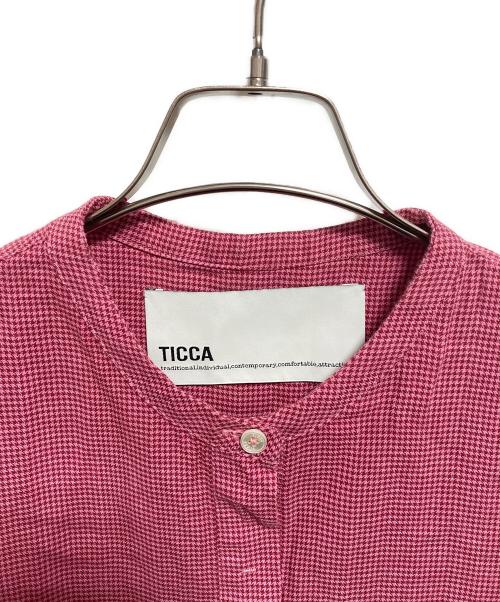 ticca（ティッカ）TICCA (ティッカ) somelos シャツワンピース ピンク サイズ:FREEの古着・服飾アイテム