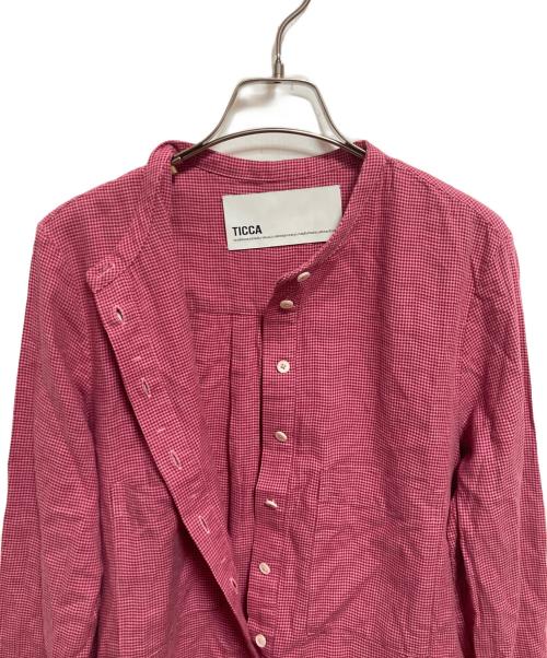 ticca（ティッカ）TICCA (ティッカ) somelos シャツワンピース ピンク サイズ:FREEの古着・服飾アイテム