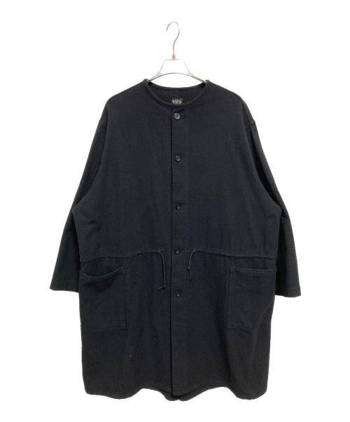 orSlow（オアスロウ）orSlow (オアスロウ) メルトンノーカラーヘリンボーンコート ブラック サイズ:3の古着・服飾アイテム