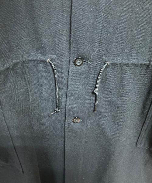 orSlow（オアスロウ）orSlow (オアスロウ) メルトンノーカラーヘリンボーンコート ブラック サイズ:3の古着・服飾アイテム