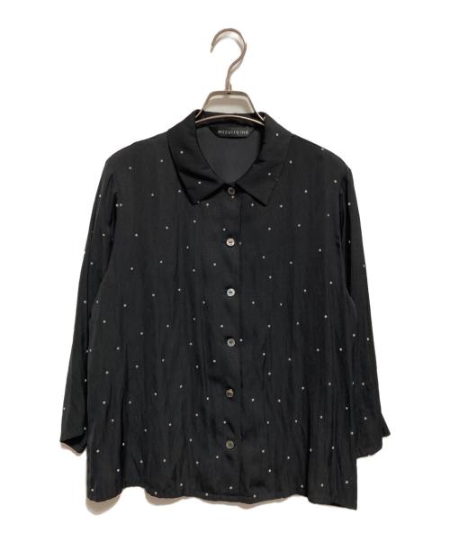 mizuiro-ind（ミズイロインド）mizuiro-ind (ミズイロインド) ドットセットアップシャツ ブラック サイズ:不明の古着・服飾アイテム