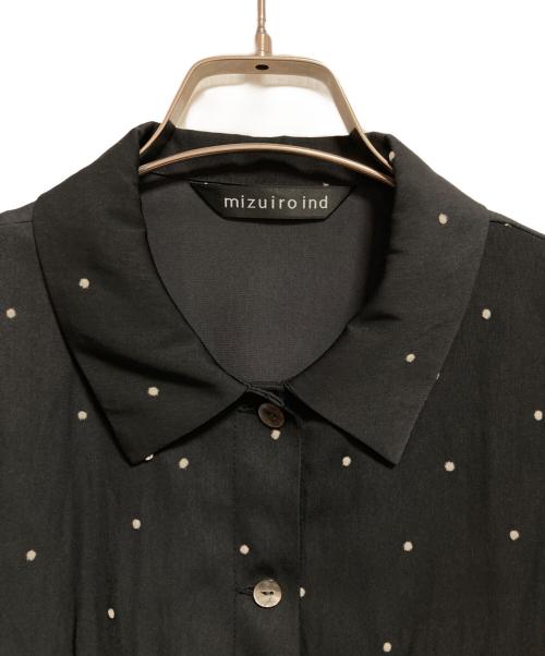 mizuiro-ind（ミズイロインド）mizuiro-ind (ミズイロインド) ドットセットアップシャツ ブラック サイズ:不明の古着・服飾アイテム