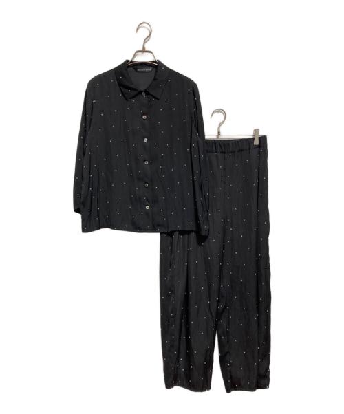 mizuiro-ind（ミズイロインド）mizuiro-ind (ミズイロインド) ドットセットアップシャツ ブラック サイズ:不明の古着・服飾アイテム