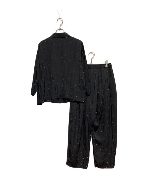 mizuiro-ind（ミズイロインド）mizuiro-ind (ミズイロインド) ドットセットアップシャツ ブラック サイズ:不明の古着・服飾アイテム