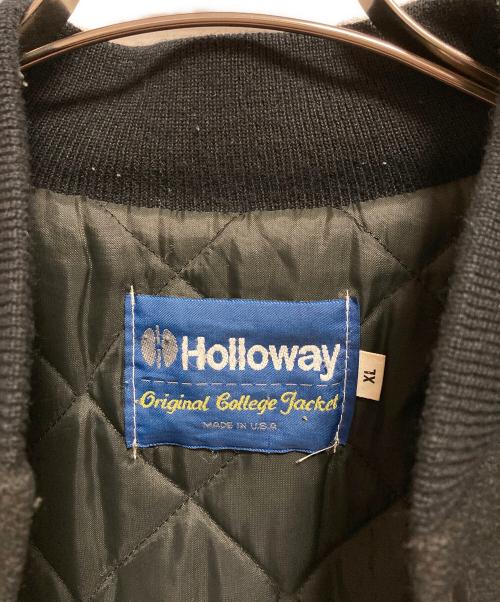 Holloway（ホロウェイ）Holloway (ホロウェイ) レザースリーブスタジャン ブラック サイズ:XLの古着・服飾アイテム