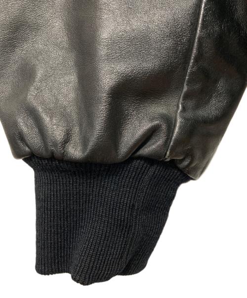 Holloway（ホロウェイ）Holloway (ホロウェイ) レザースリーブスタジャン ブラック サイズ:XLの古着・服飾アイテム