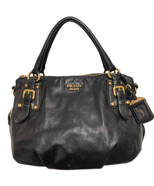 PRADA（プラダ）PRADA (プラダ) SOFTCALF NERO ブラックの古着・服飾アイテム