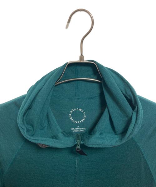 山と道（ヤマトミチ）山と道 (ヤマトミチ) Merino Hoody グリーン サイズ:Lの古着・服飾アイテム