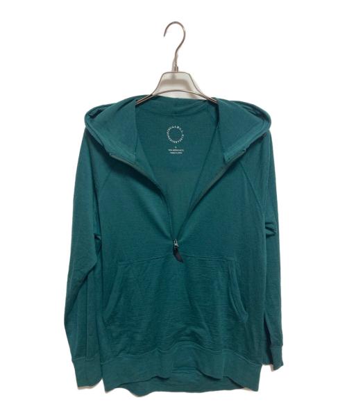 山と道（ヤマトミチ）山と道 (ヤマトミチ) Merino Hoody グリーン サイズ:Lの古着・服飾アイテム