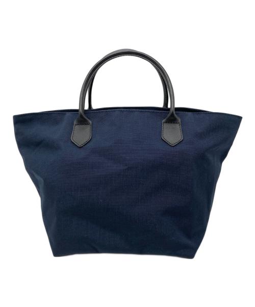 Herve Chapelier（エルベシャプリエ）Herve Chapelier (エルベシャプリエ) レザーハンドル舟型トートM ネイビーの古着・服飾アイテム