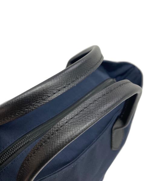 Herve Chapelier（エルベシャプリエ）Herve Chapelier (エルベシャプリエ) レザーハンドル舟型トートM ネイビーの古着・服飾アイテム