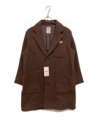 DANTONダントン）の古着「ウールモッサ チェスターコート」｜ブラウン