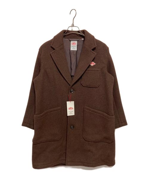 DANTON（ダントン）DANTON (ダントン) ウールモッサ チェスターコート ブラウン サイズ:36の古着・服飾アイテム