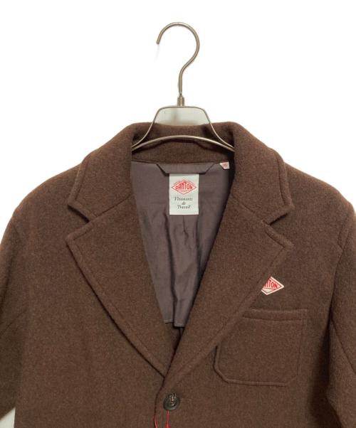 DANTON（ダントン）DANTON (ダントン) ウールモッサ チェスターコート ブラウン サイズ:36の古着・服飾アイテム