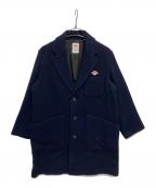 DANTONダントン）の古着「ウールモッサ チェスターコート」｜ネイビー