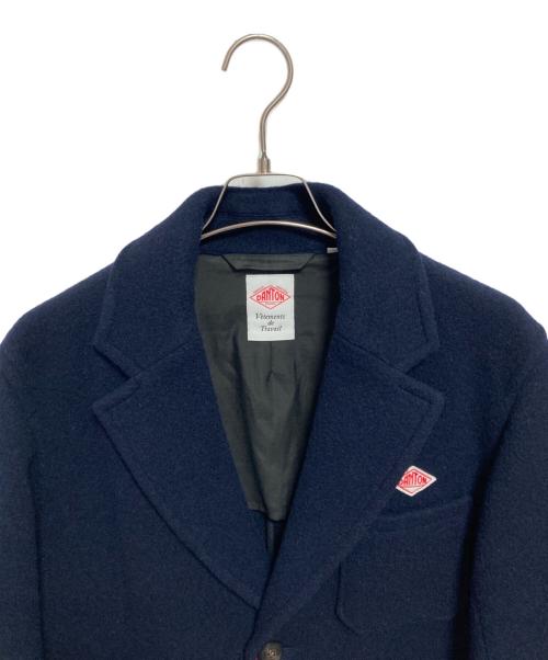 DANTON（ダントン）DANTON (ダントン) ウールモッサ チェスターコート ネイビー サイズ:36の古着・服飾アイテム