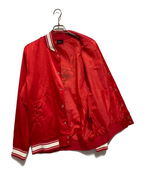 HUF（ハフ）HUF (ハフ) FELIX SATIN JACKET レッド サイズ:Mの古着・服飾アイテム
