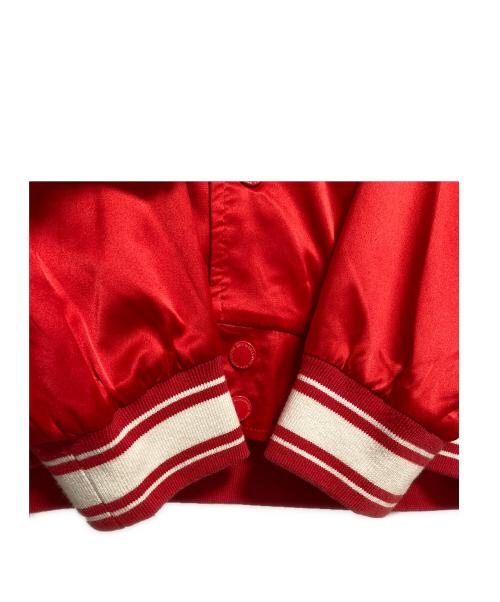 HUF（ハフ）HUF (ハフ) FELIX SATIN JACKET レッド サイズ:Mの古着・服飾アイテム