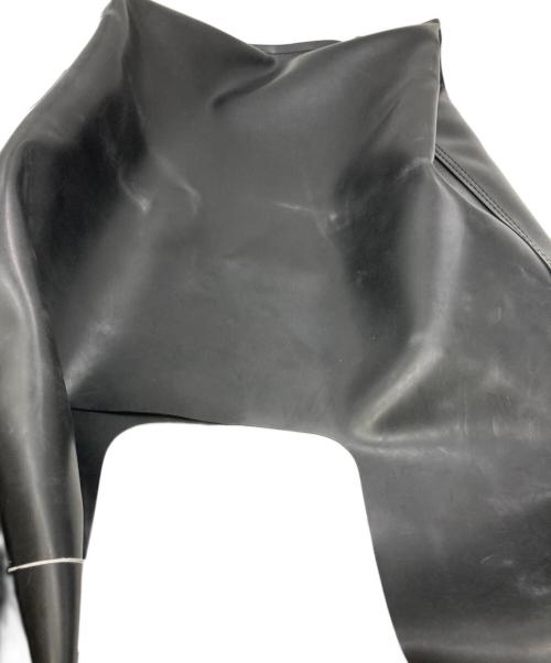 BLACK COMME des GARCONS（ブラックコムデギャルソン）BLACK COMME des GARCONS (ブラックコムデギャルソン) ラバートートバッグ ブラックの古着・服飾アイテム