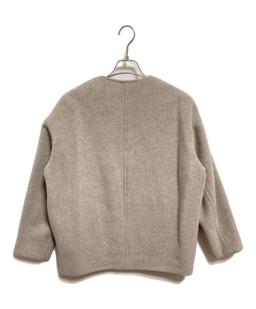 Noble（ノーブル）Noble (ノーブル) MTRカラーレスジップショートコート ベージュ サイズ:36の古着・服飾アイテム