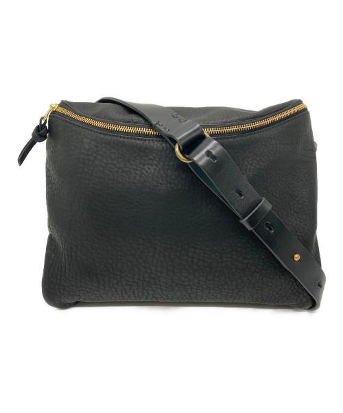 SLOW（スロウ）SLOW (スロウ) COLLECTORS (コレクターズ) 別注レザーショルダーバッグ ブラックの古着・服飾アイテム